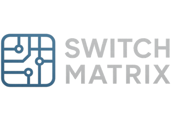 Please make a logo for my business named "Switch Matrix". It sells tech/networking and computer hardware.